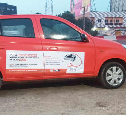 affichage sur les taxis